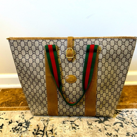 Authentic- Gucci Plus Large Vintage Tote - Picture 1 of 7